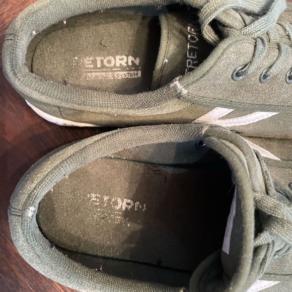 Mens Tretorn Lace-Up Casual Sneakers Nylite Suede Green sz 9 - Picture 8 of 8